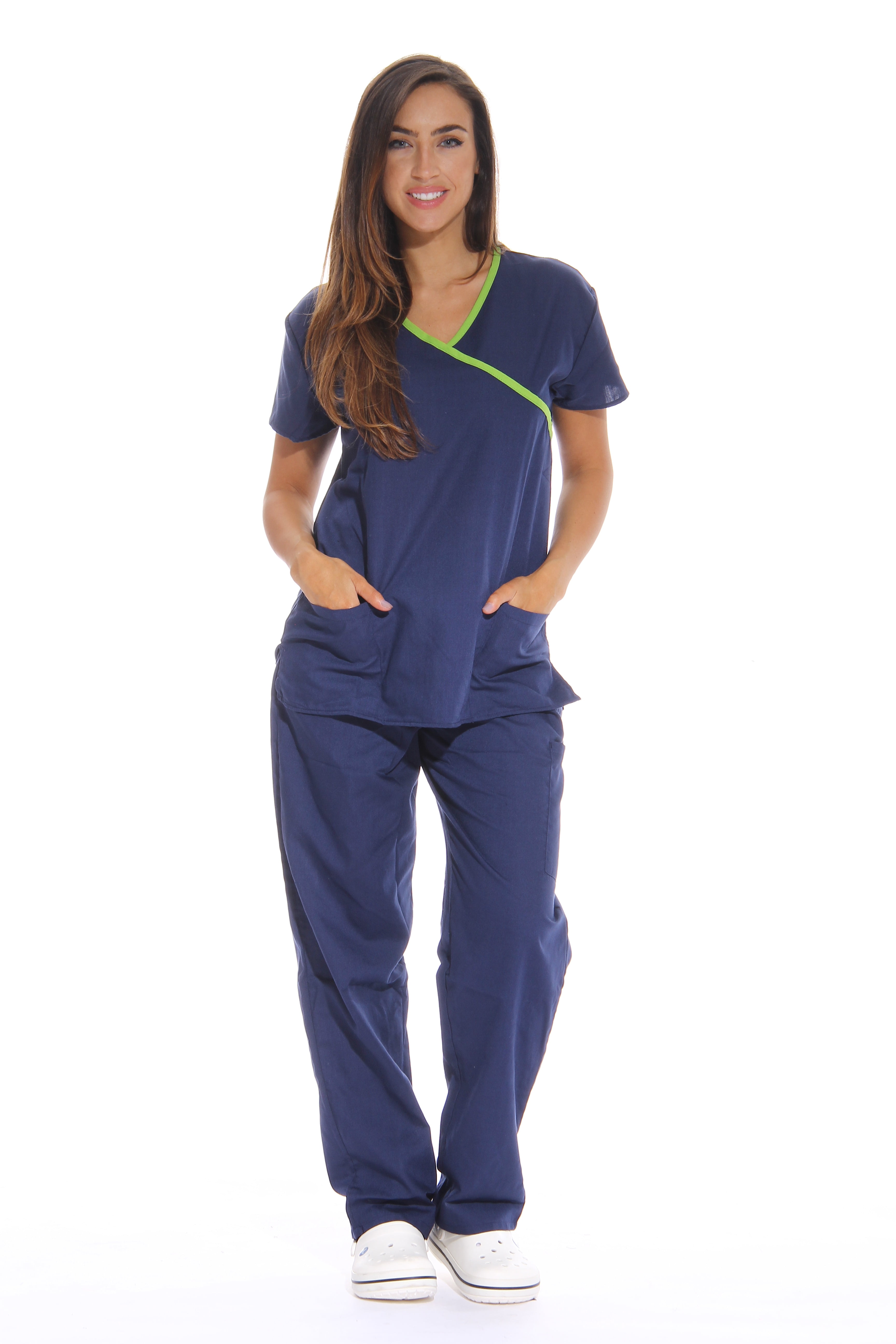 Affordable Med Scrubs # S-996M-HOODIE-TRNAVY-L