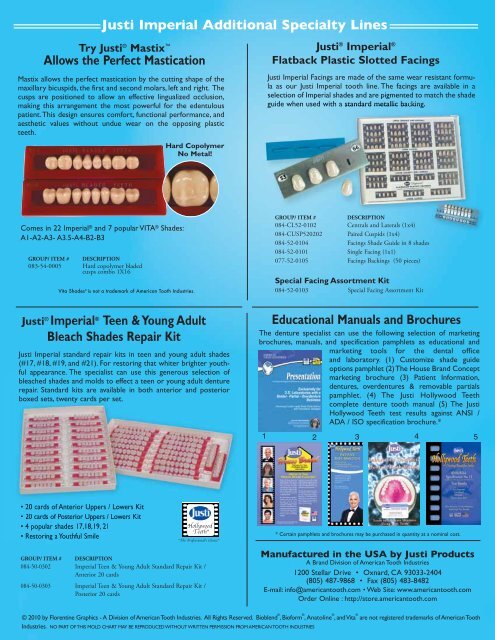 American Tooth Ind # 077-65-0011
