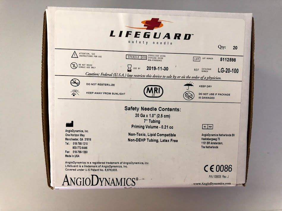 Angio Dynamics # LG-20-100