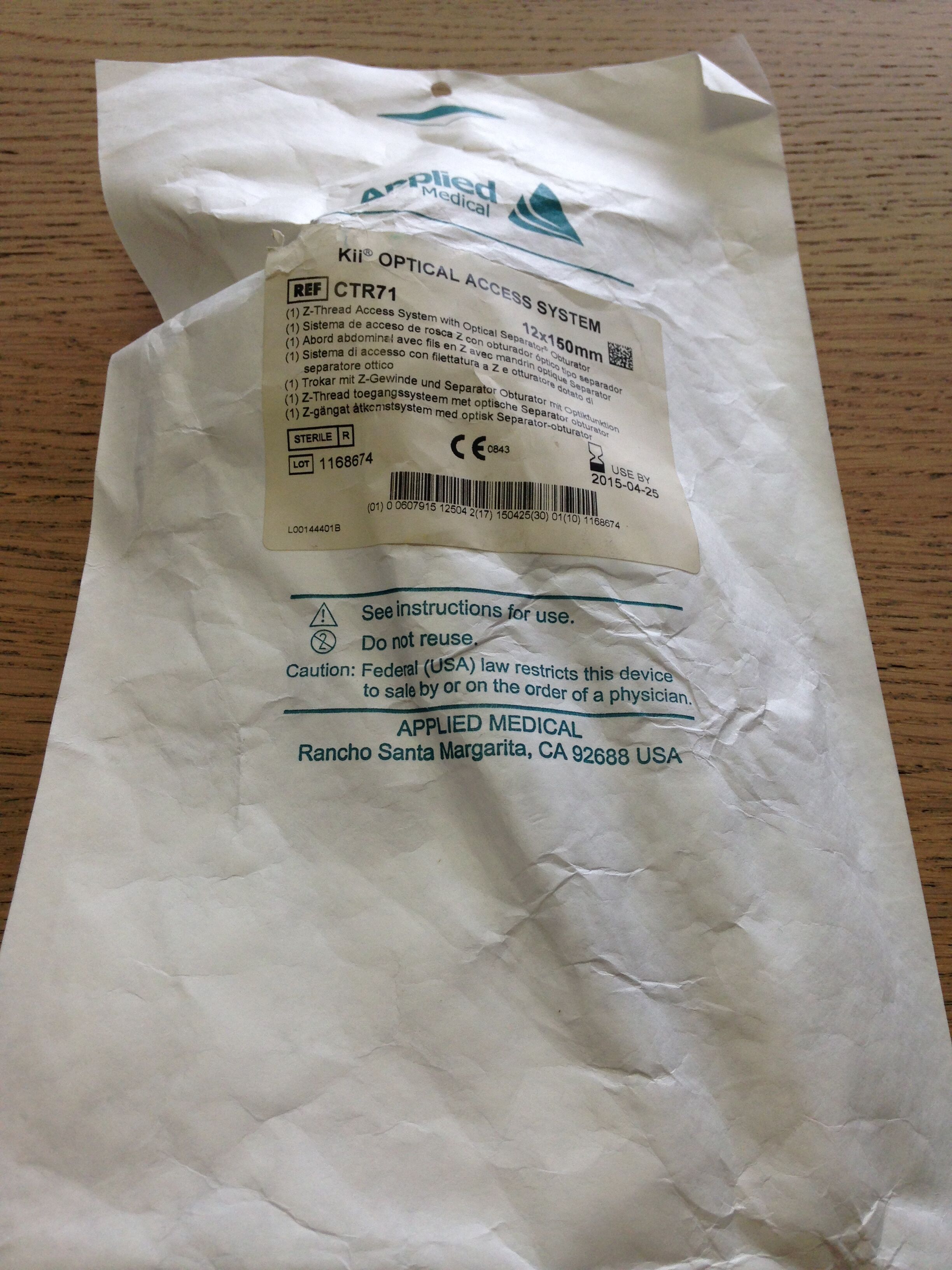 Applied Medical Resources # CTR71