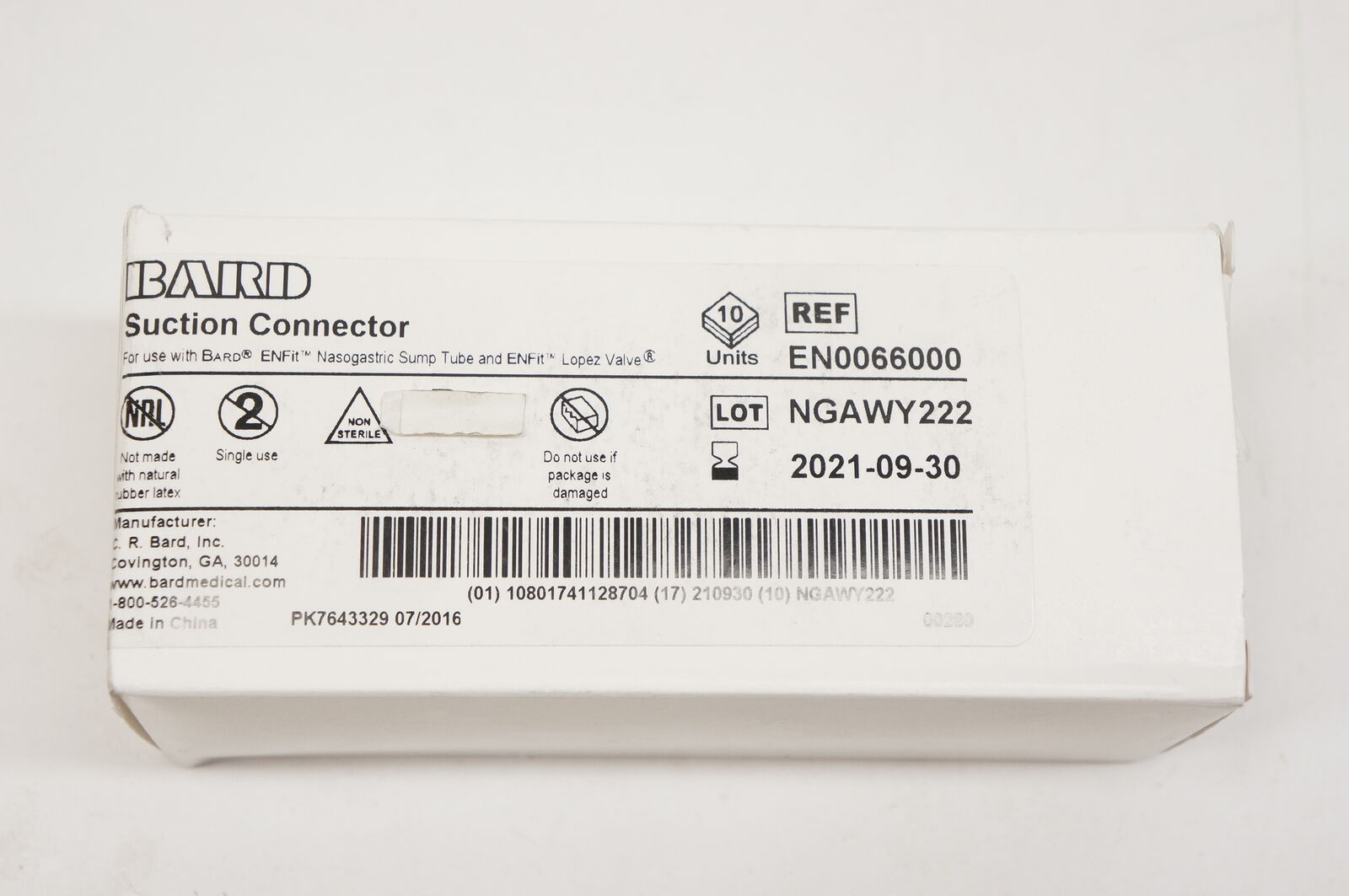 Bard Medical # EN0066000