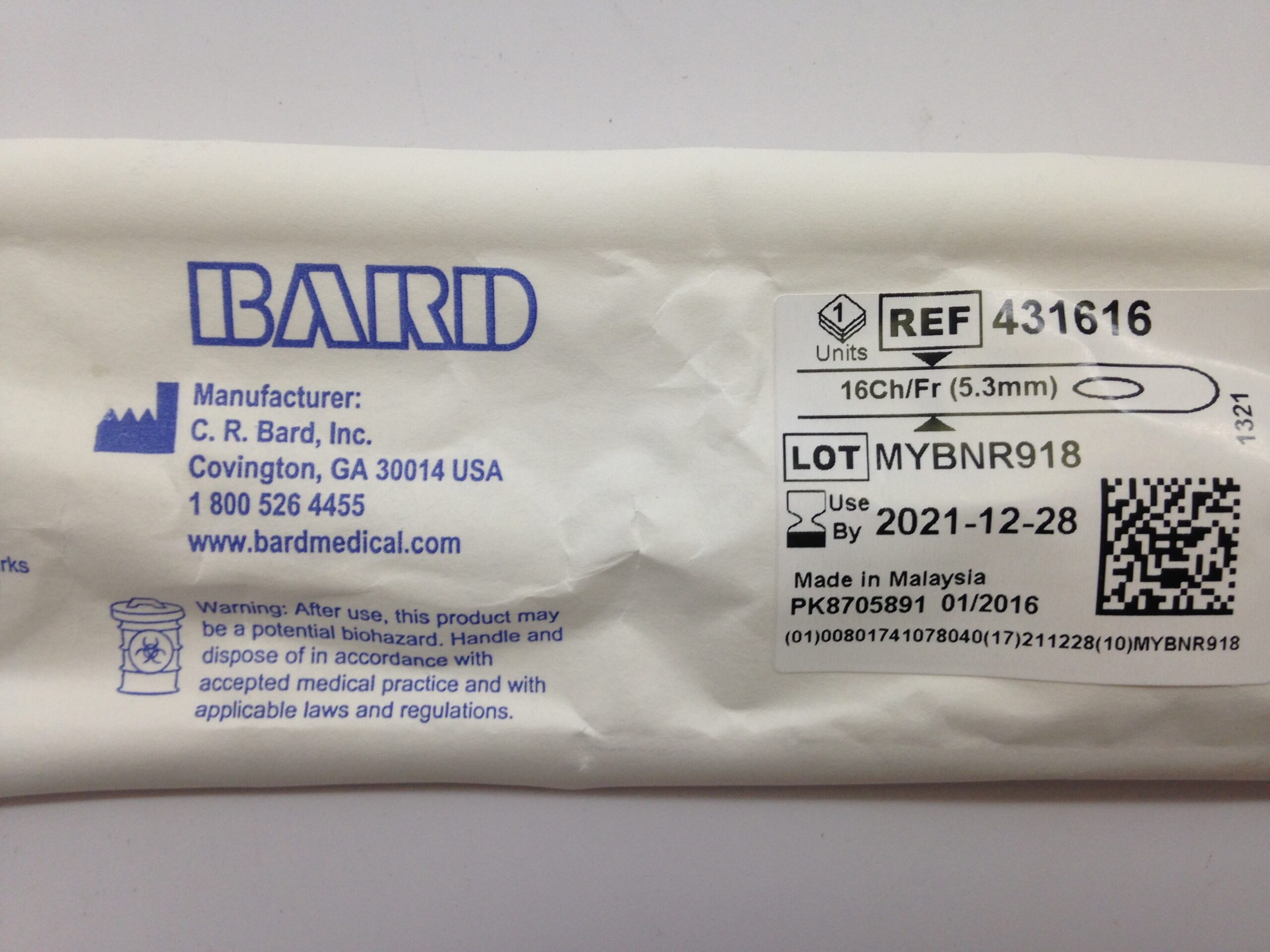 C.R. Bard # 431616