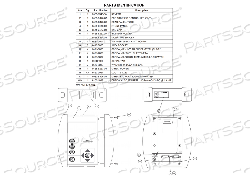 Cardinal Scale Mfg # 8555-B166-0A