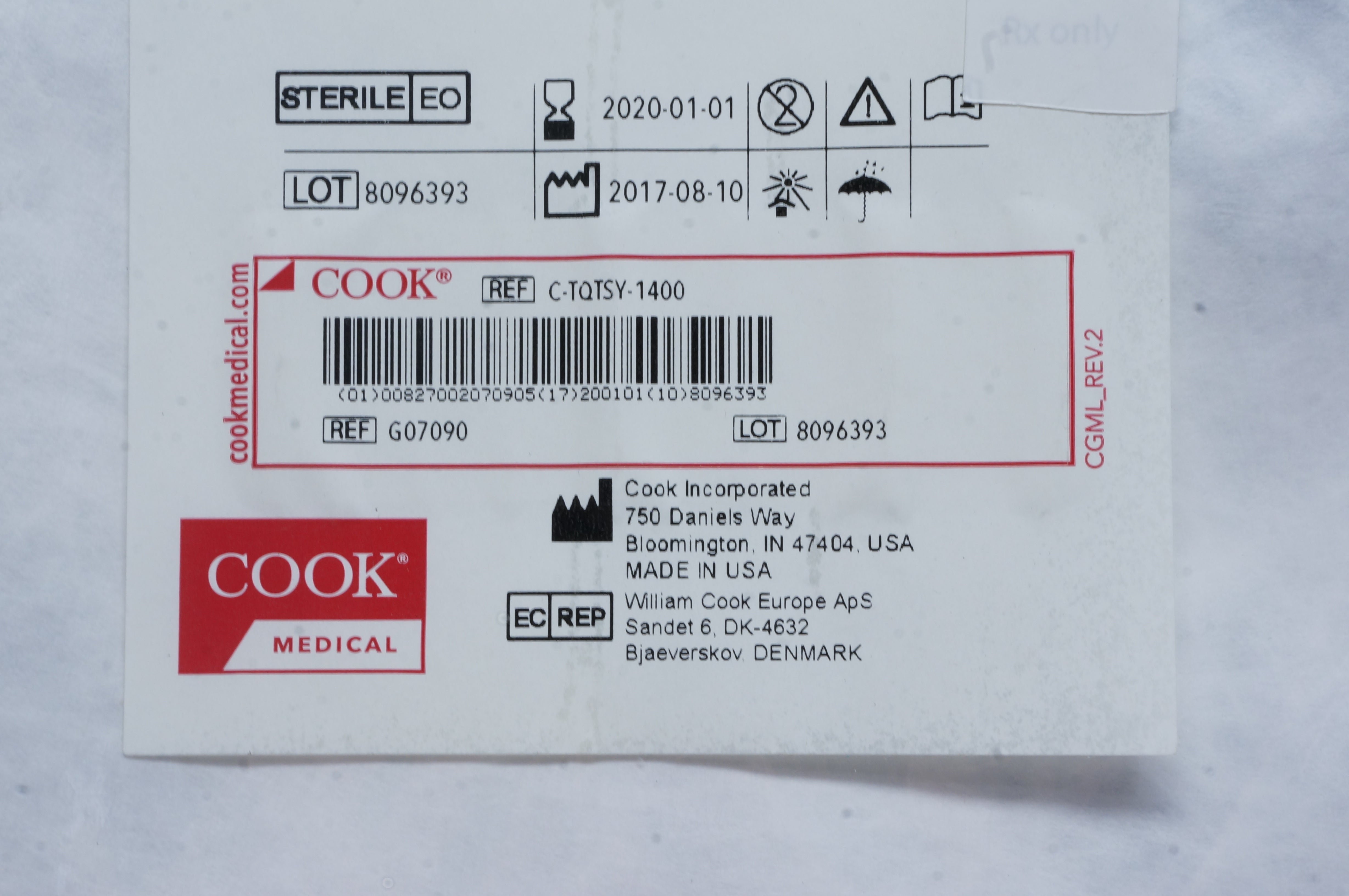 Cook Medical # G07090