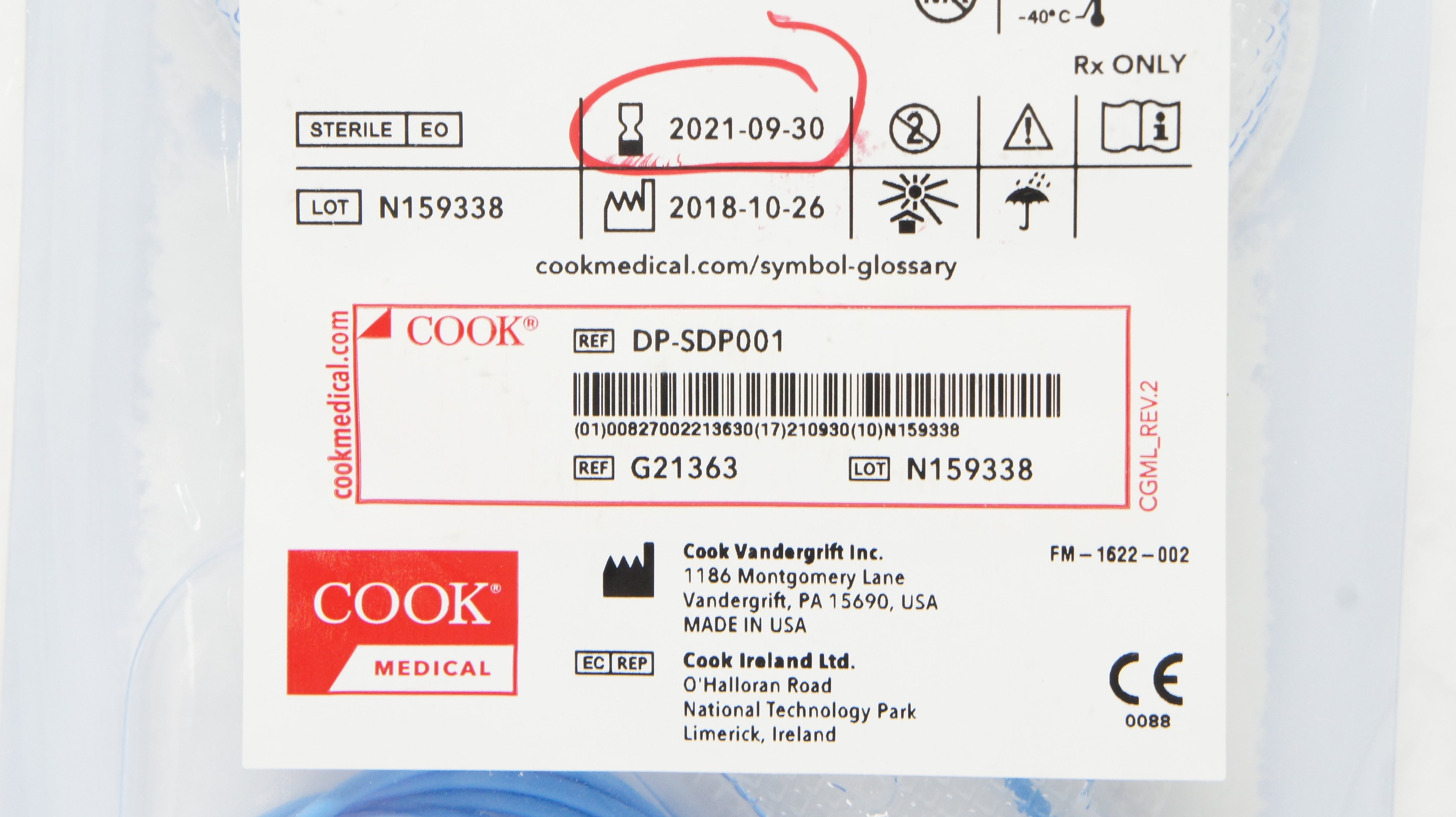 Cook Medical # G21363