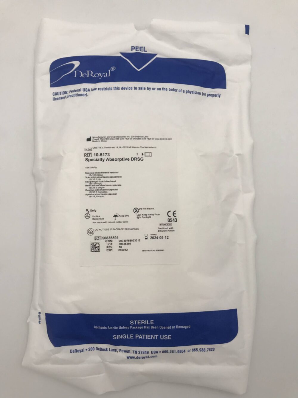 Deroyal # 34-302