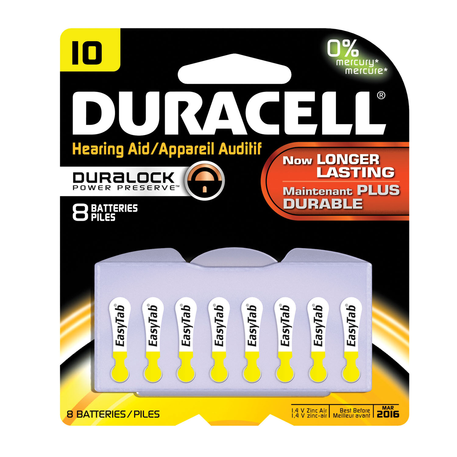 Duracell # DA10B8W