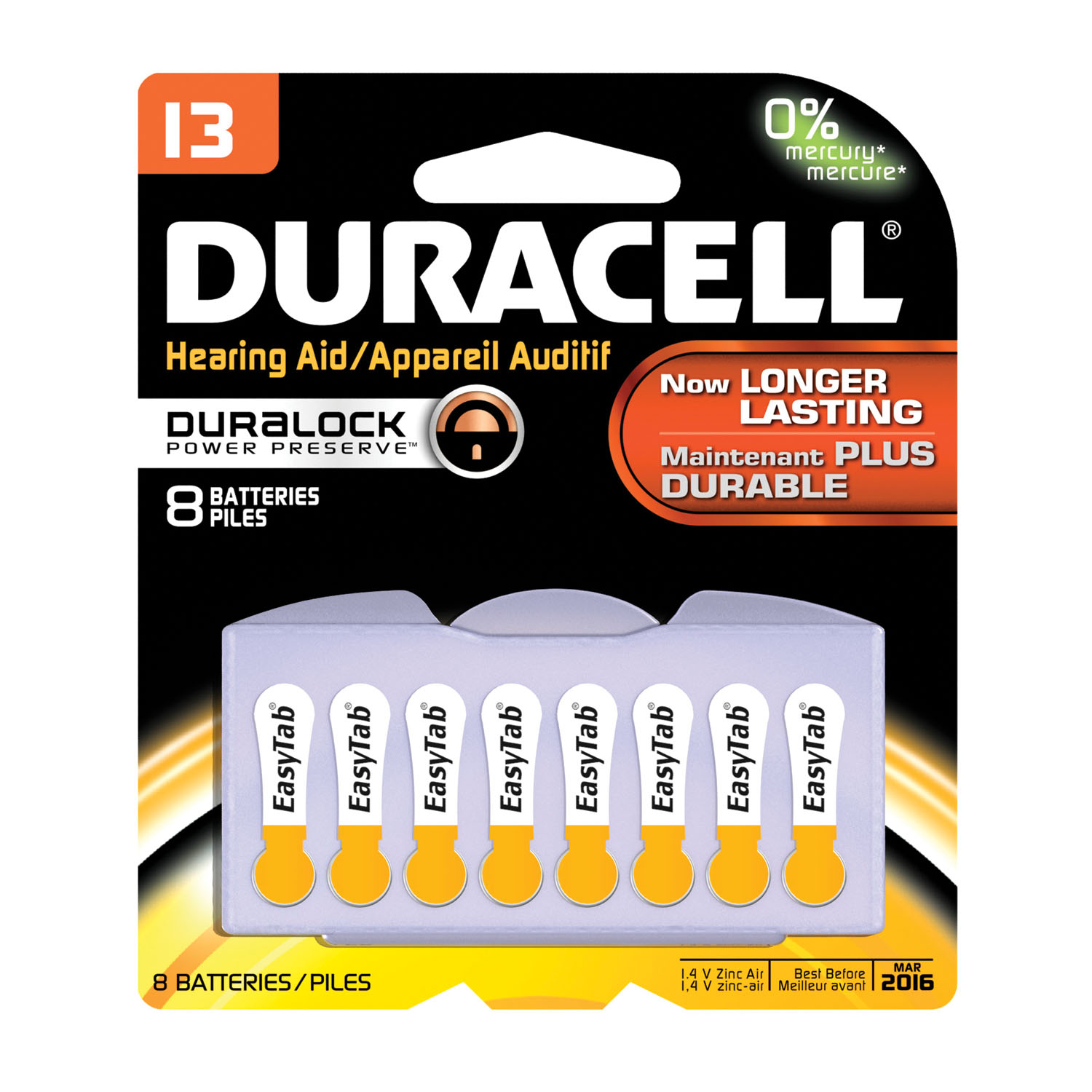 Duracell # DA13B8W