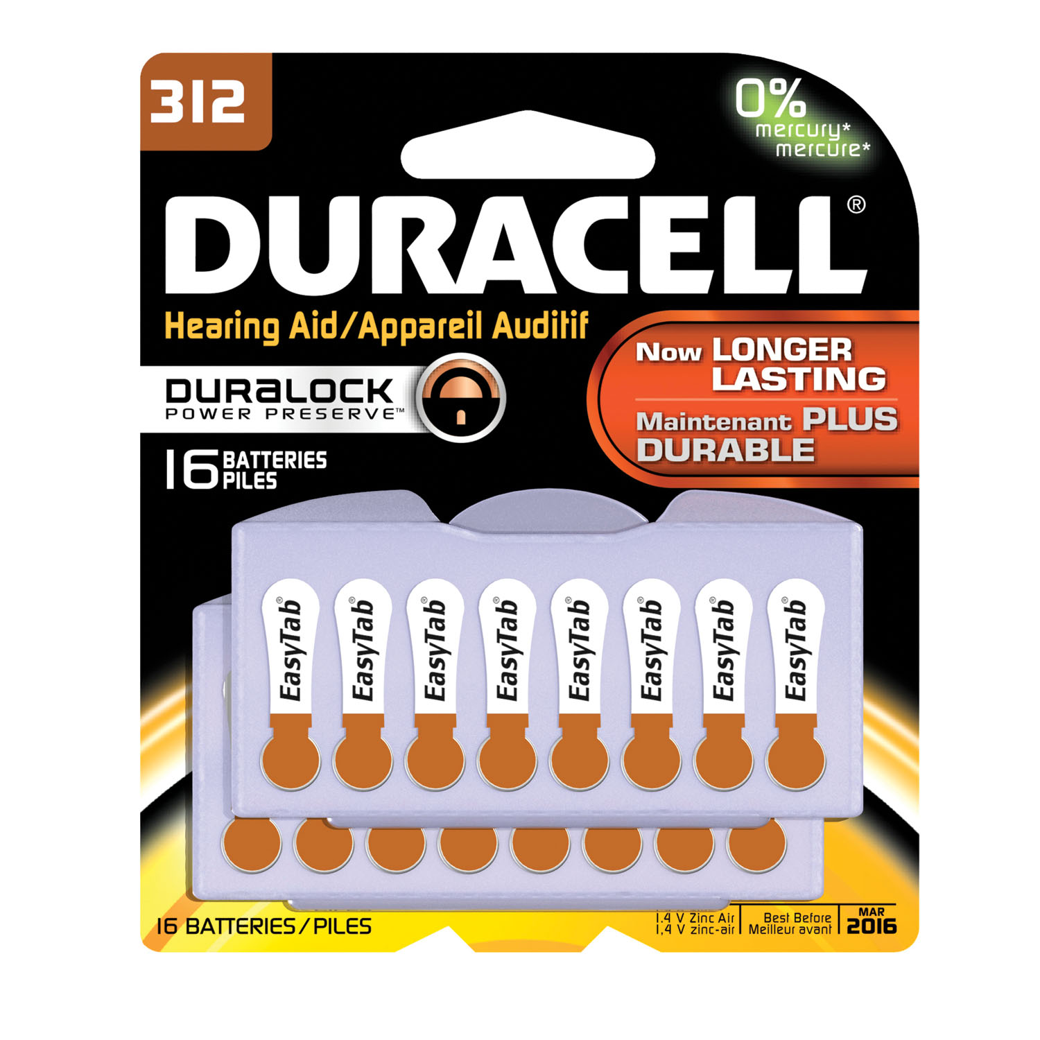 Duracell # DA312B16