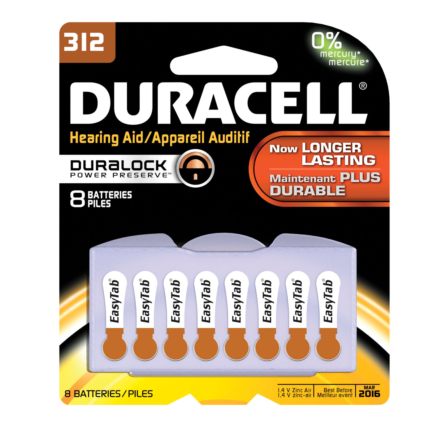 Duracell # DA312B8W