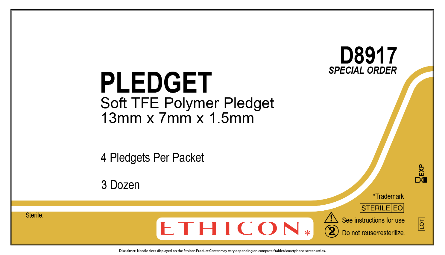 Ethicon # D8917