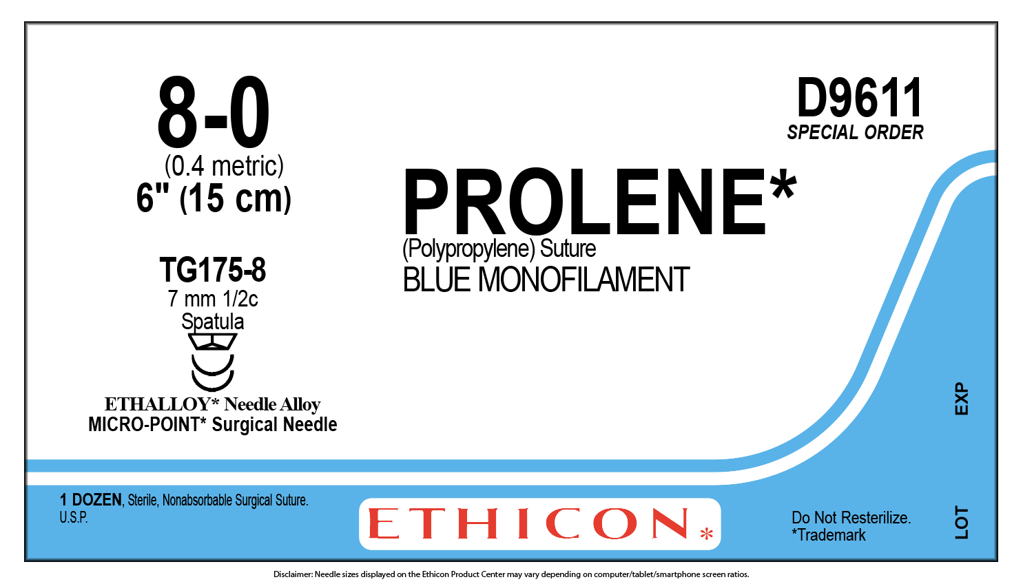 Ethicon # D9611