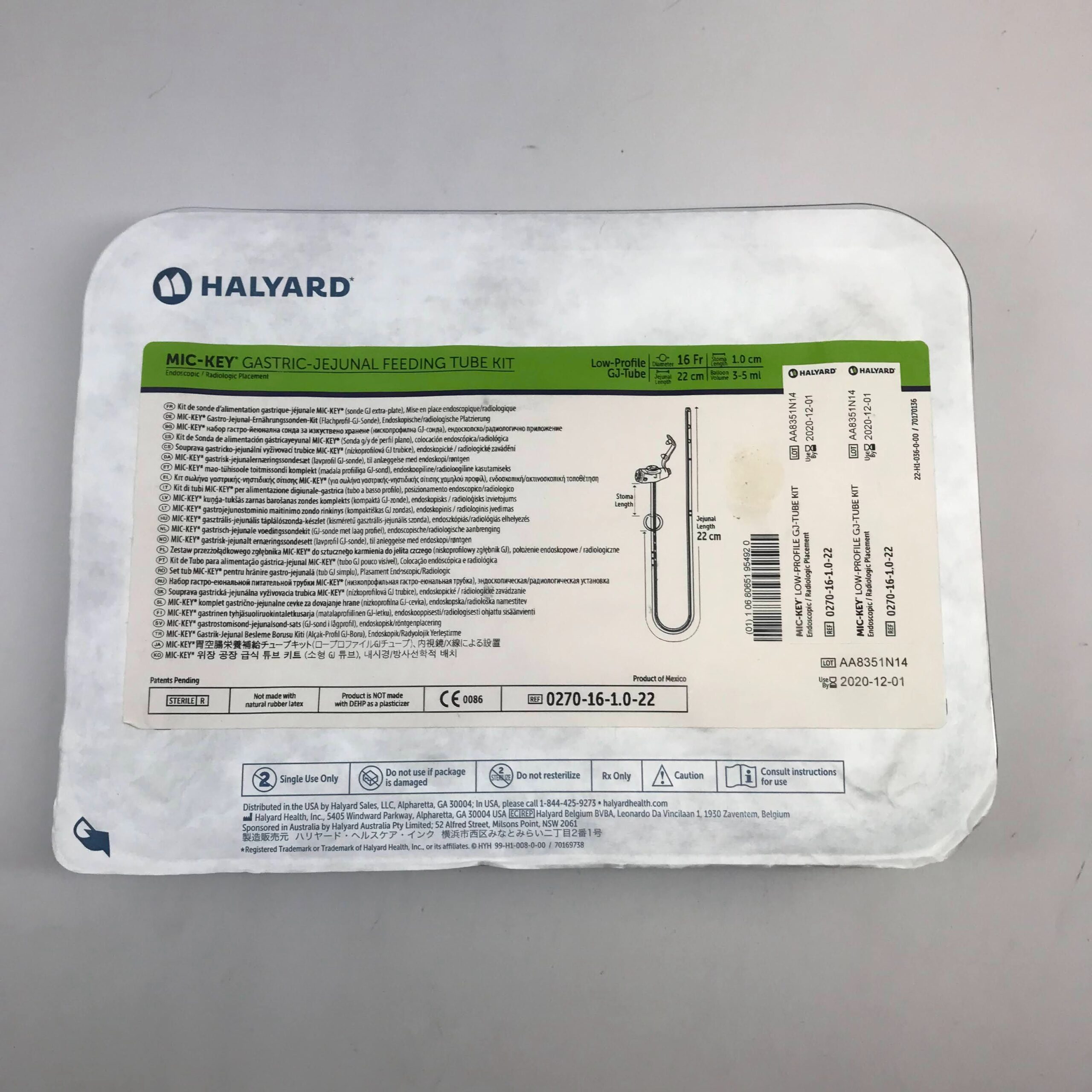 Halyard Health # 0270-16-1.0-22