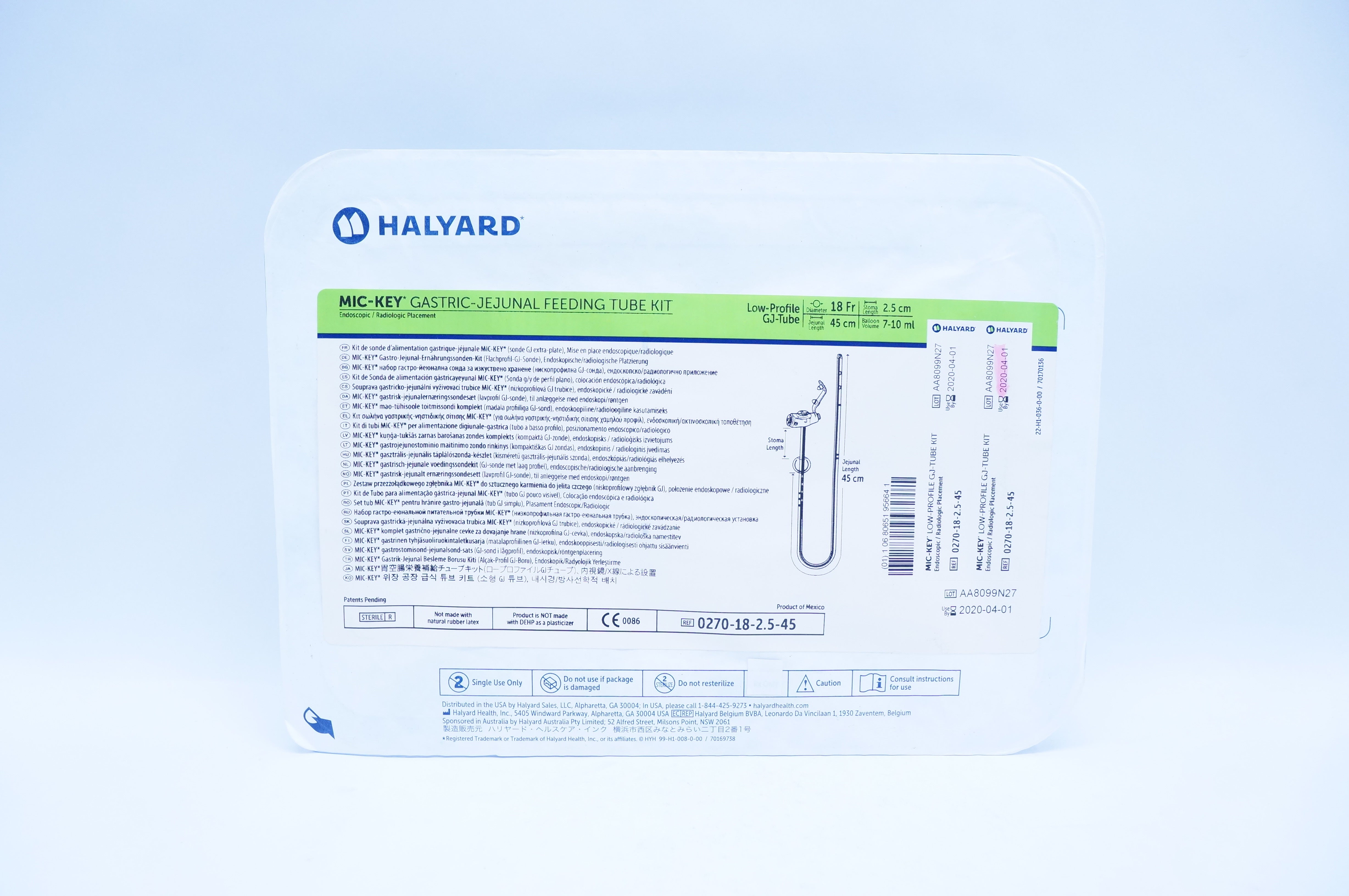 Halyard Health # 0270-18-2.5-45