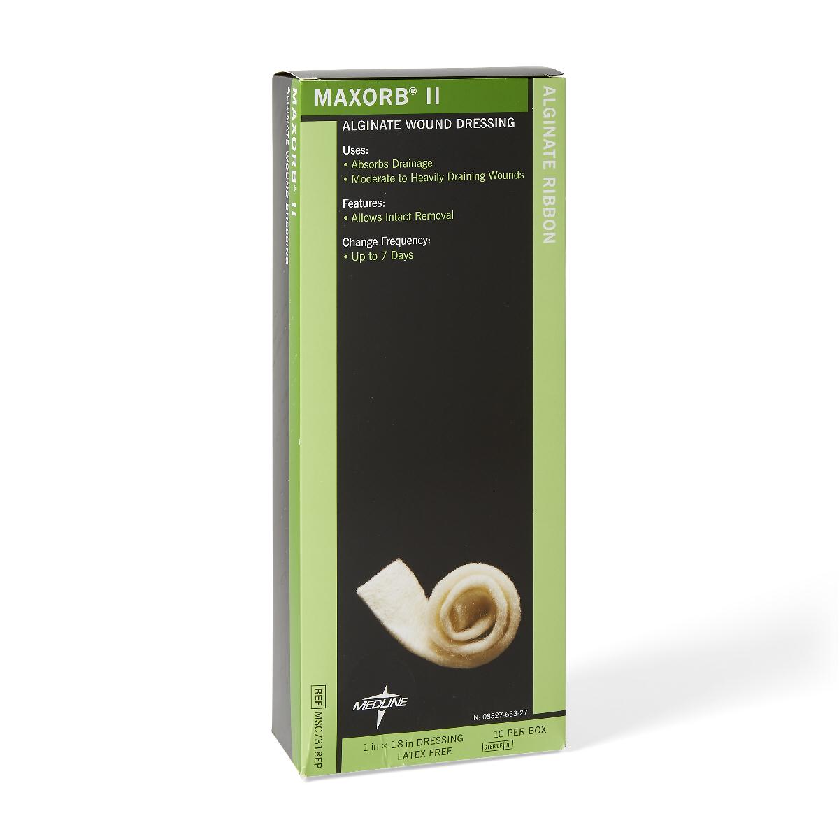 Medline # MSC7318EP - Maxorb II Non-Adherent Calcium Alginate Wound ...