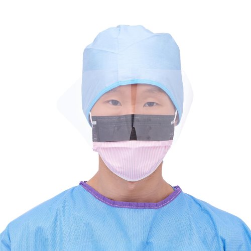 Medline # NON27710EL Face Mask Shield for Maximum Fluid Protection ...