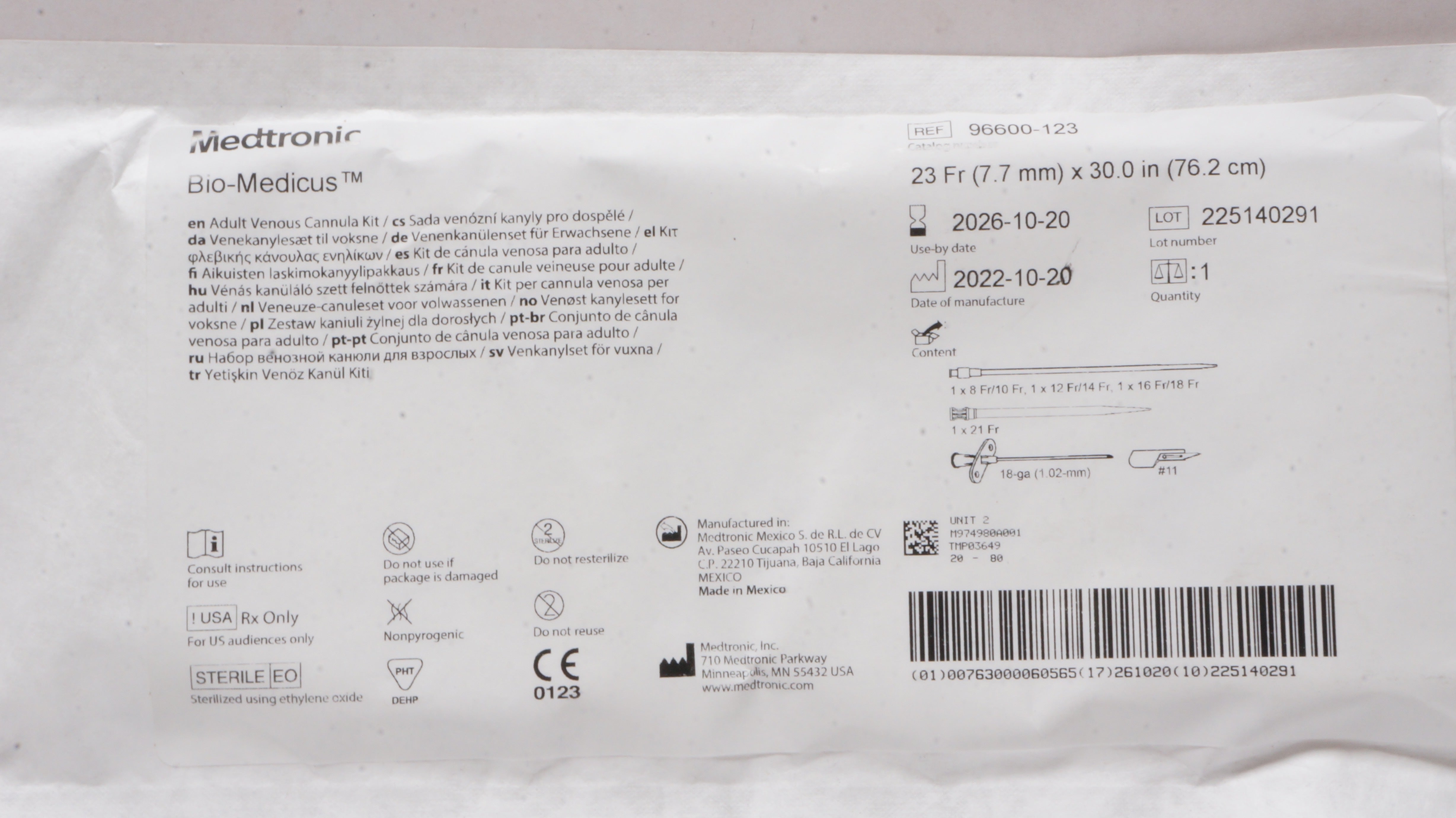 Medtronic # 96600-123