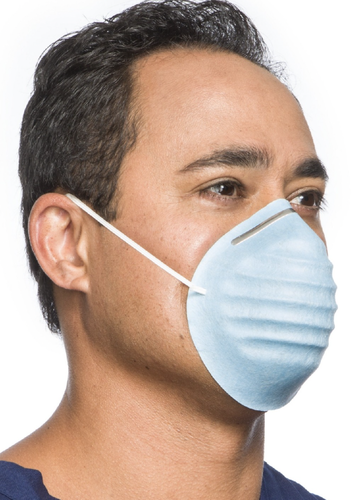 O&M Halyard #152 Standard Cone Mask - Blue, 50/pkg, 6 pkg/cs - Case of ...