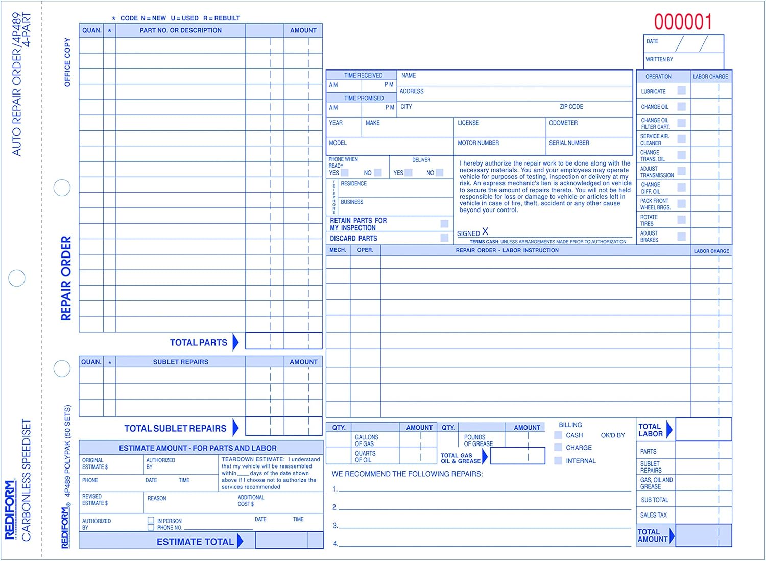 Rediform Office Product # 4P489