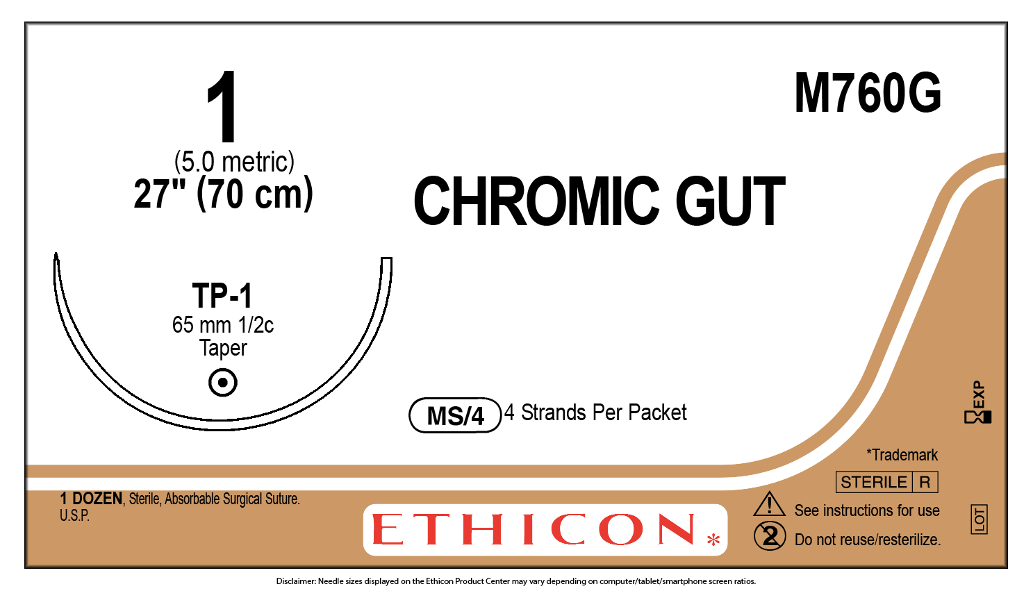 Ethicon # M760G