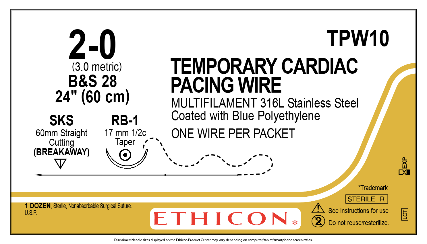 Ethicon # TPW10